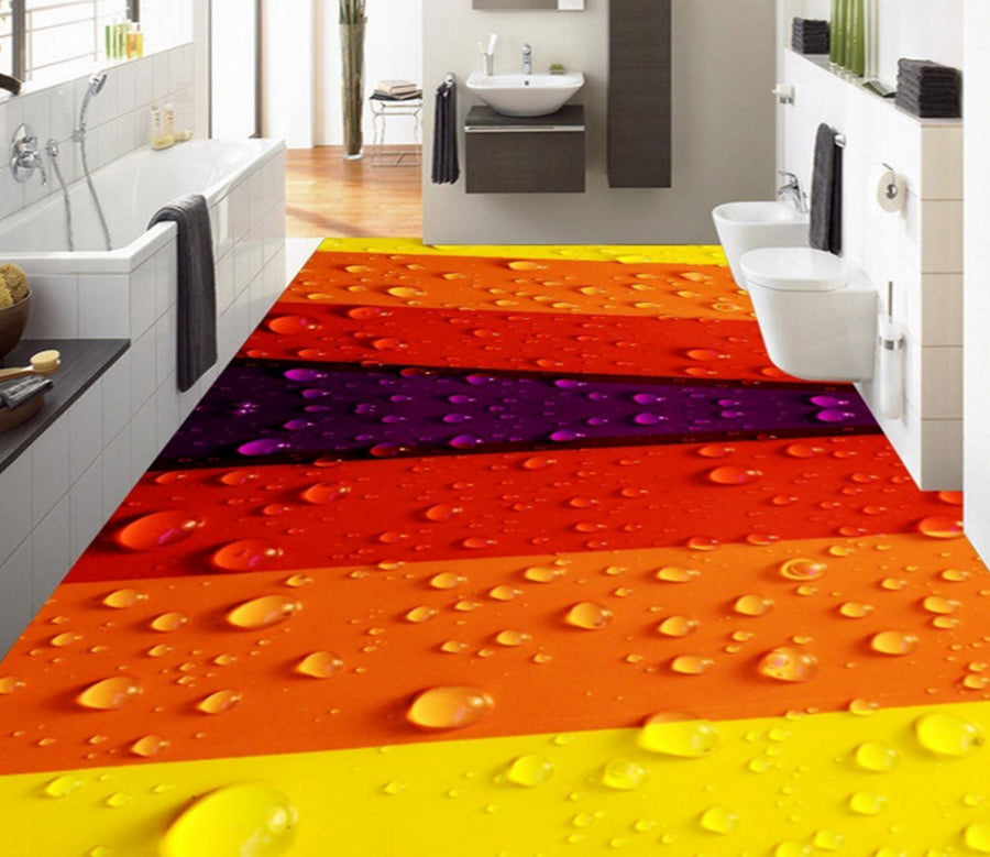 3D Four Color Lines 367 Floor Mural  Wallpaper Murals Rug & Mat Print Epoxy waterproof bath floor