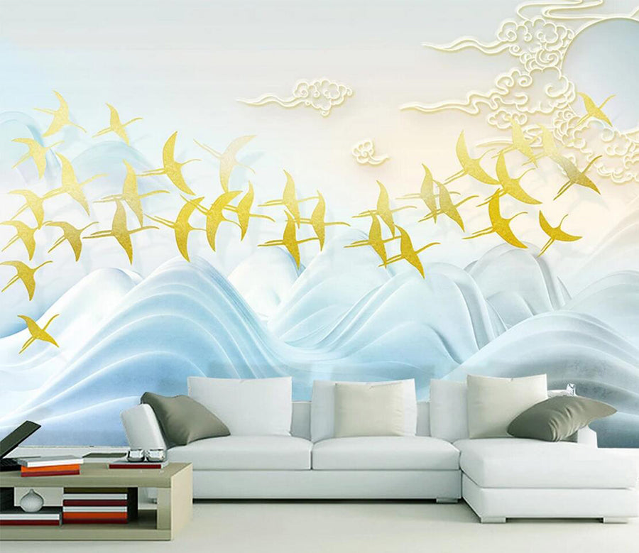 3D Golden Goose WC731 Wall Murals