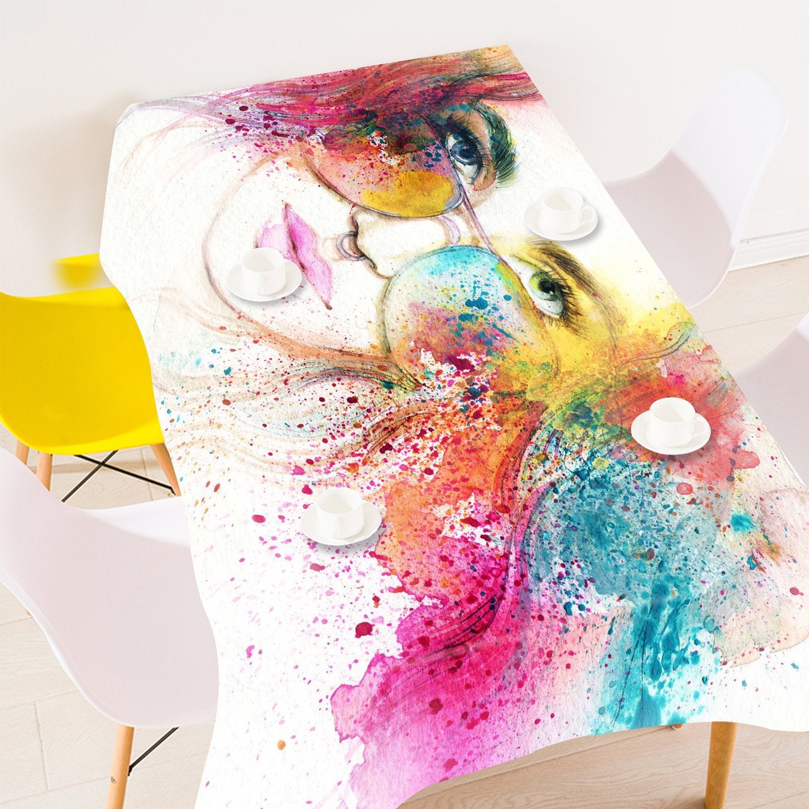 3D Graffiti Woman 754 Tablecloths