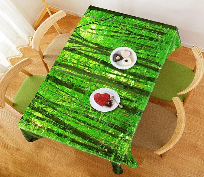 3D Fresh Green Forest 602 Tablecloths