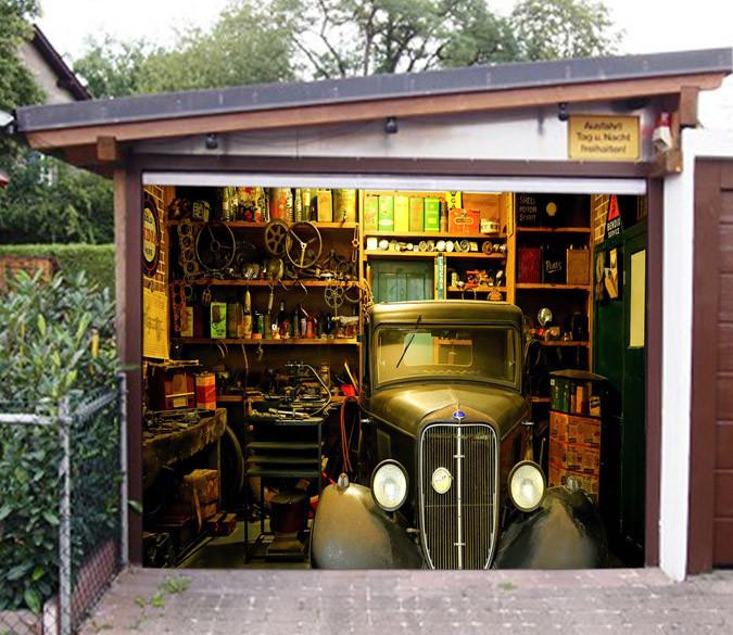 3D General Cargo Room 455 Garage Door Mural