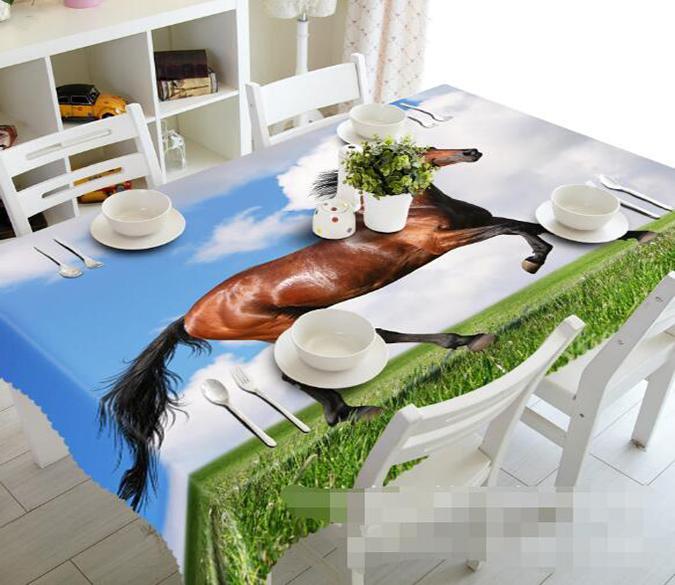 3D Grassland Horse 1179 Tablecloths