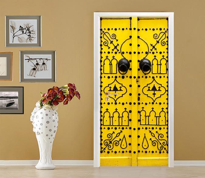 3D Gate Metal Pattern 09 Door Mural