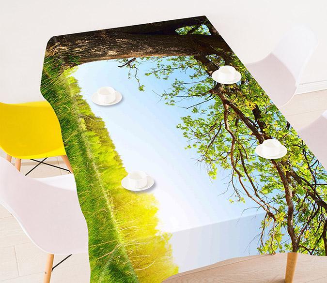 3D Grassland Tree 245 Tablecloths