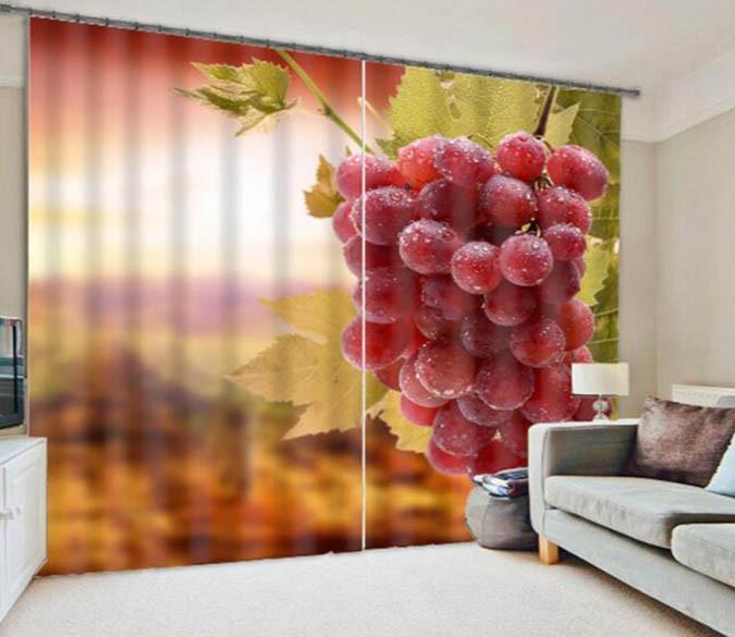 3D Grape String 870 Curtains Drapes