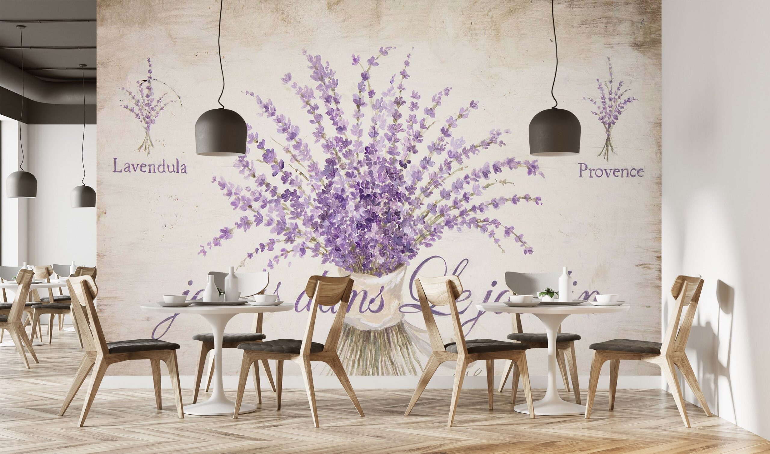 3D French Lavender 1607 Debi Coules Wall Mural Wall Murals