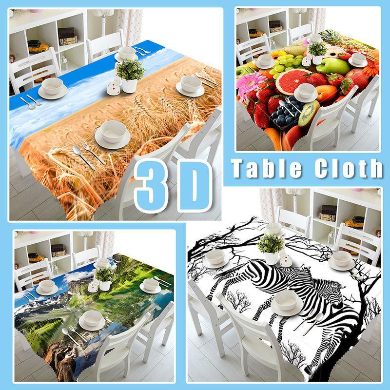 3D Forest Weeds 536 Tablecloths