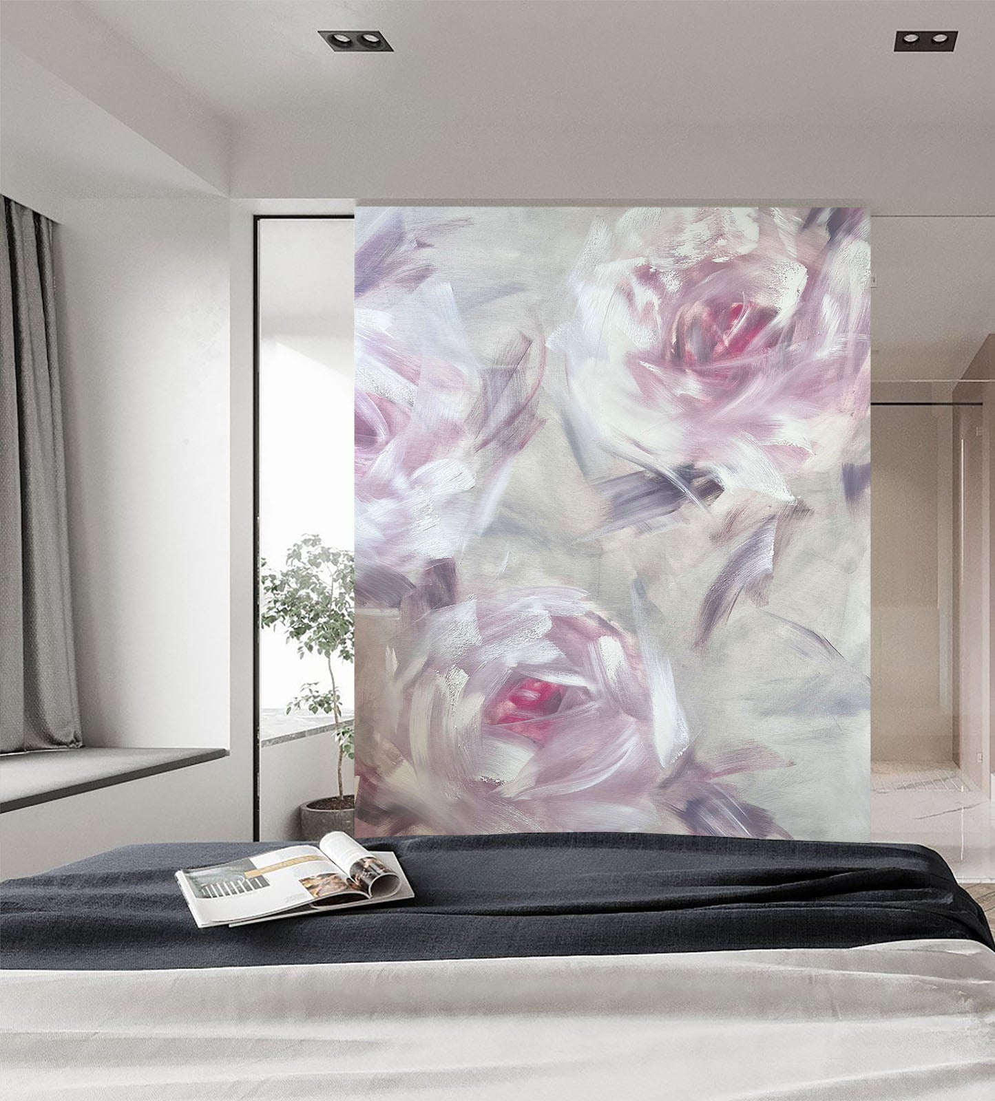 3D Gentle Pink Flower 3013 Skromova Marina Wall Mural Wall Murals