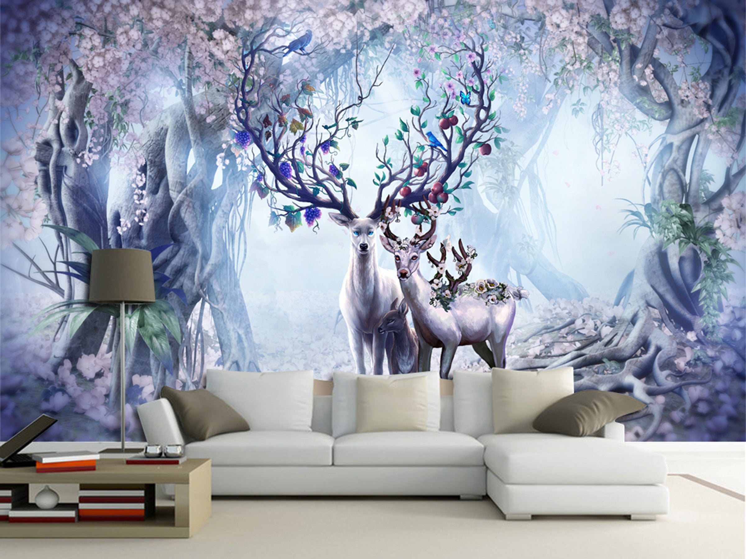 3D Fruit Deer WG103 Wall Murals