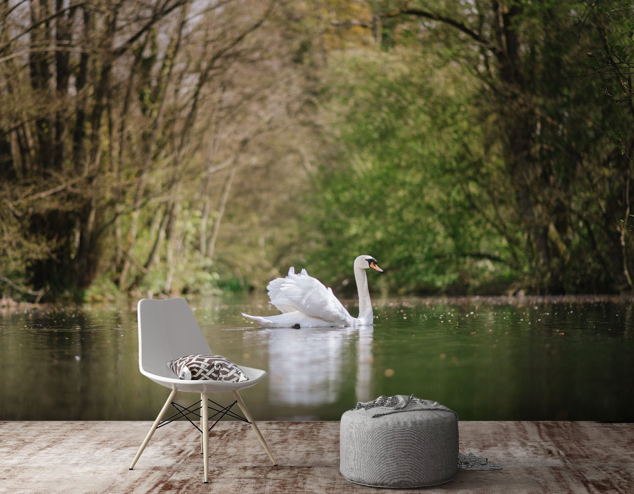 3D Forest Swan 246