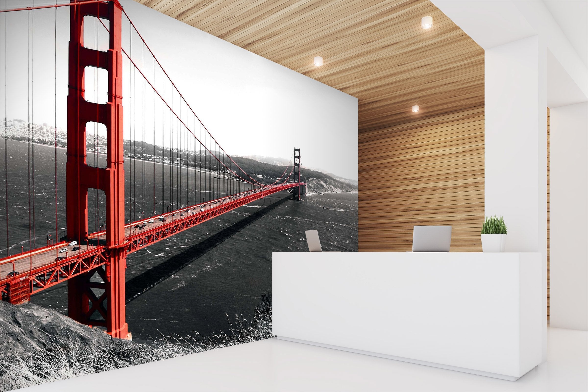 3D Golden Gate Bridge 05 Wall Murals