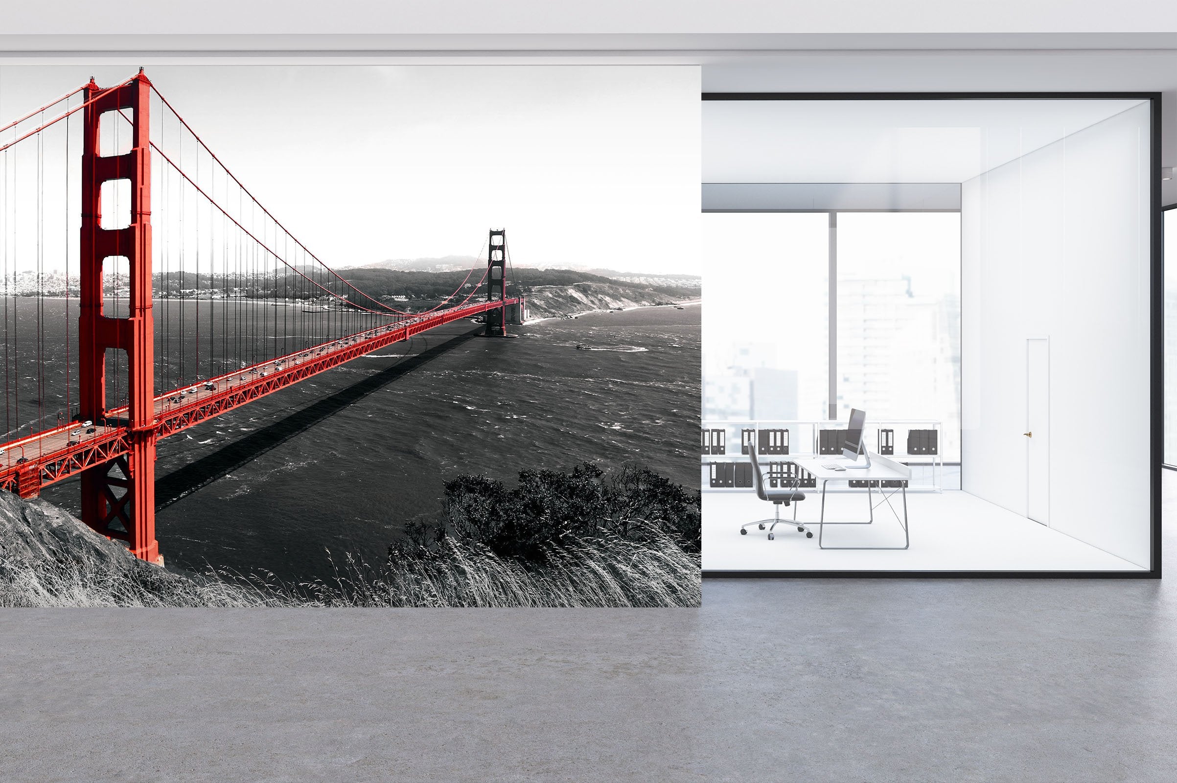 3D Golden Gate Bridge 05 Wall Murals