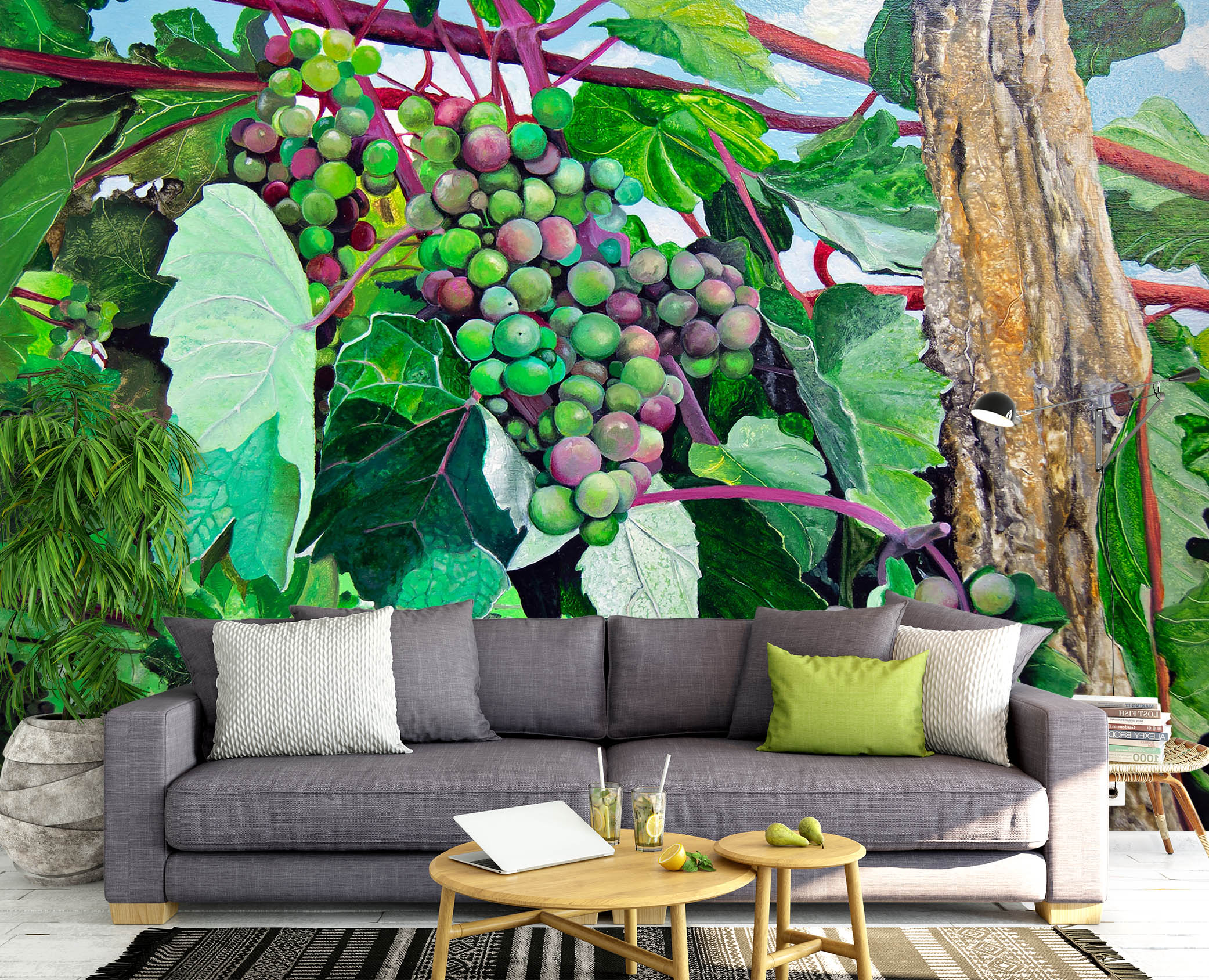 3D Grape 11102 Matthew Holden Bates Wall Mural Wall Murals