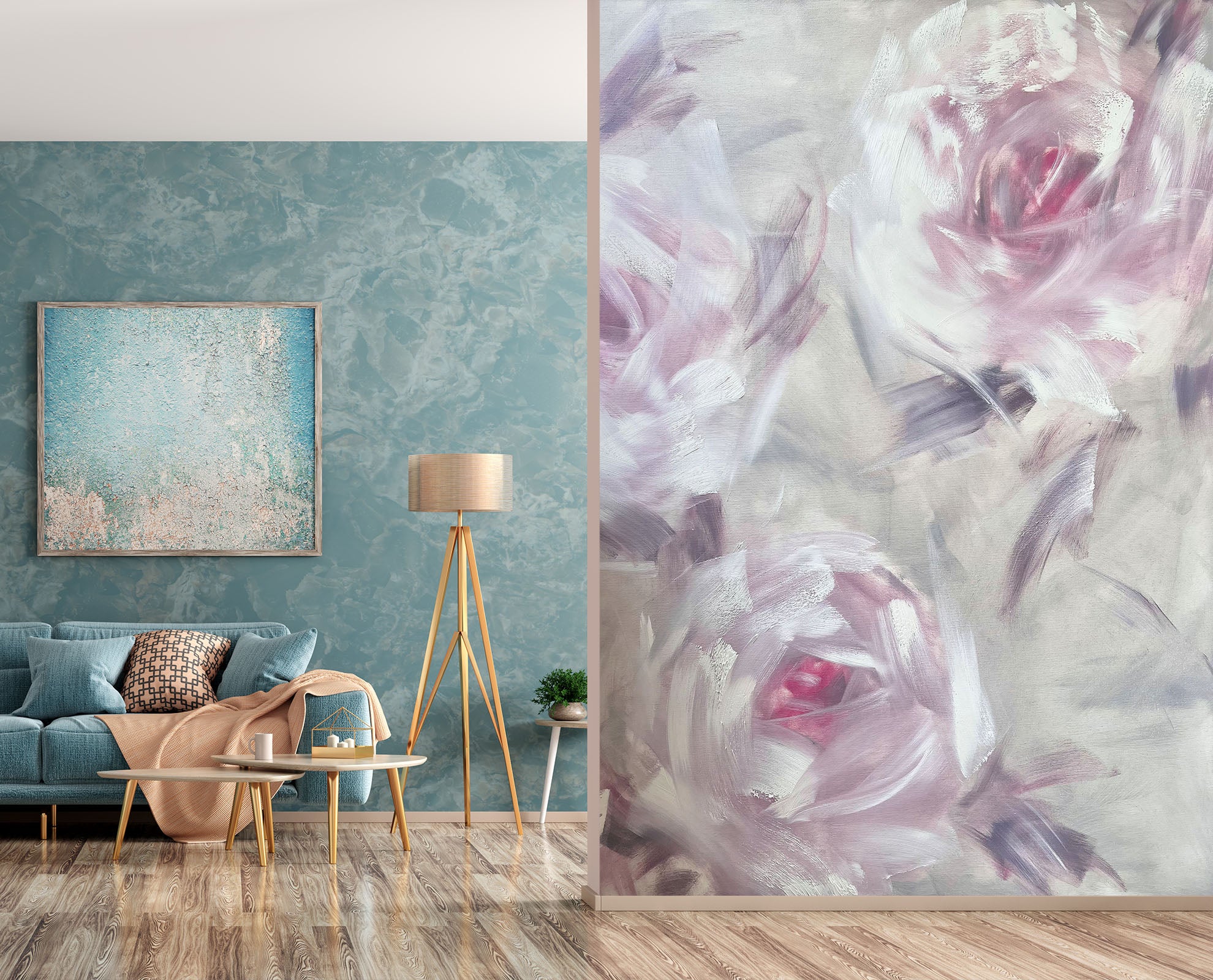 3D Gentle Pink Flower 3013 Skromova Marina Wall Mural Wall Murals