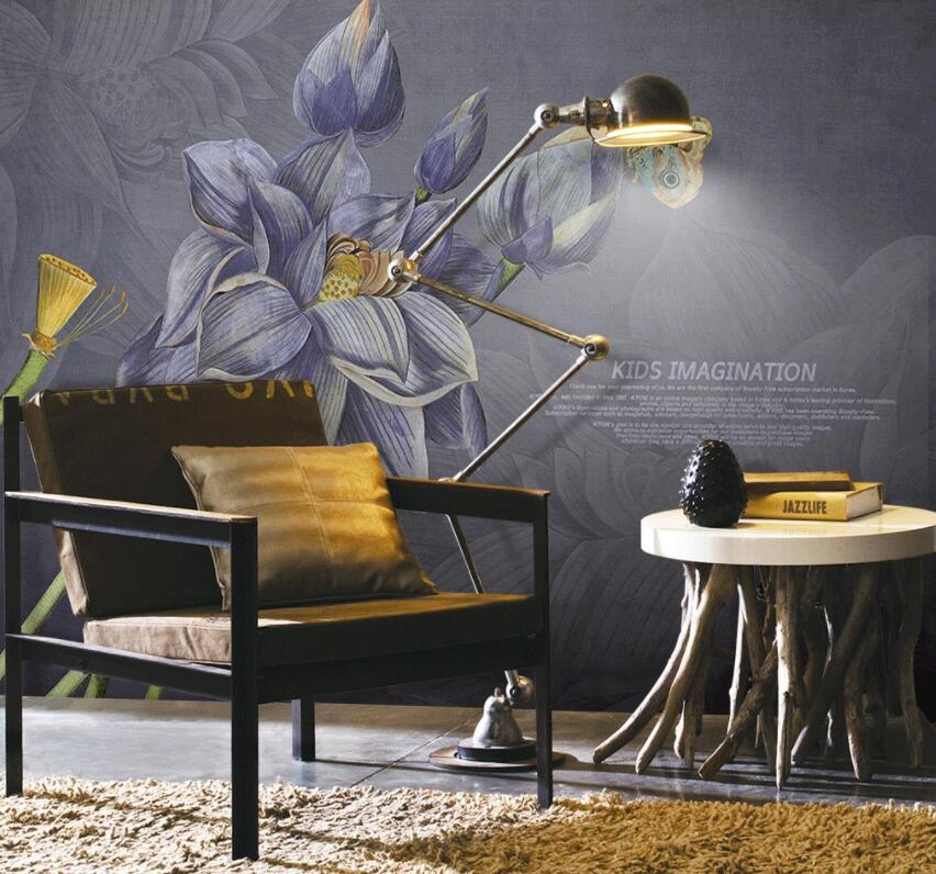 3D Gray Flowers 565 Wall Murals