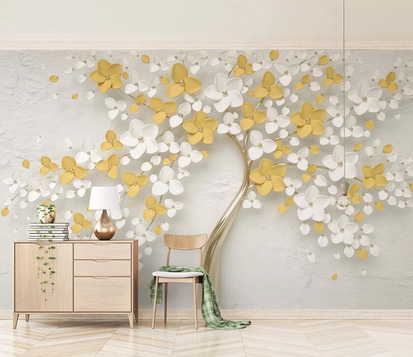 3D Fresh Flowers WC06 Wall Murals