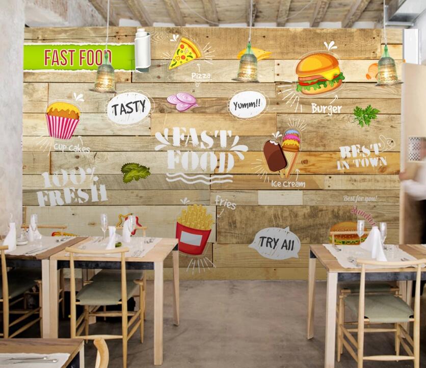 3D Good-tasting Food 610 Wall Murals