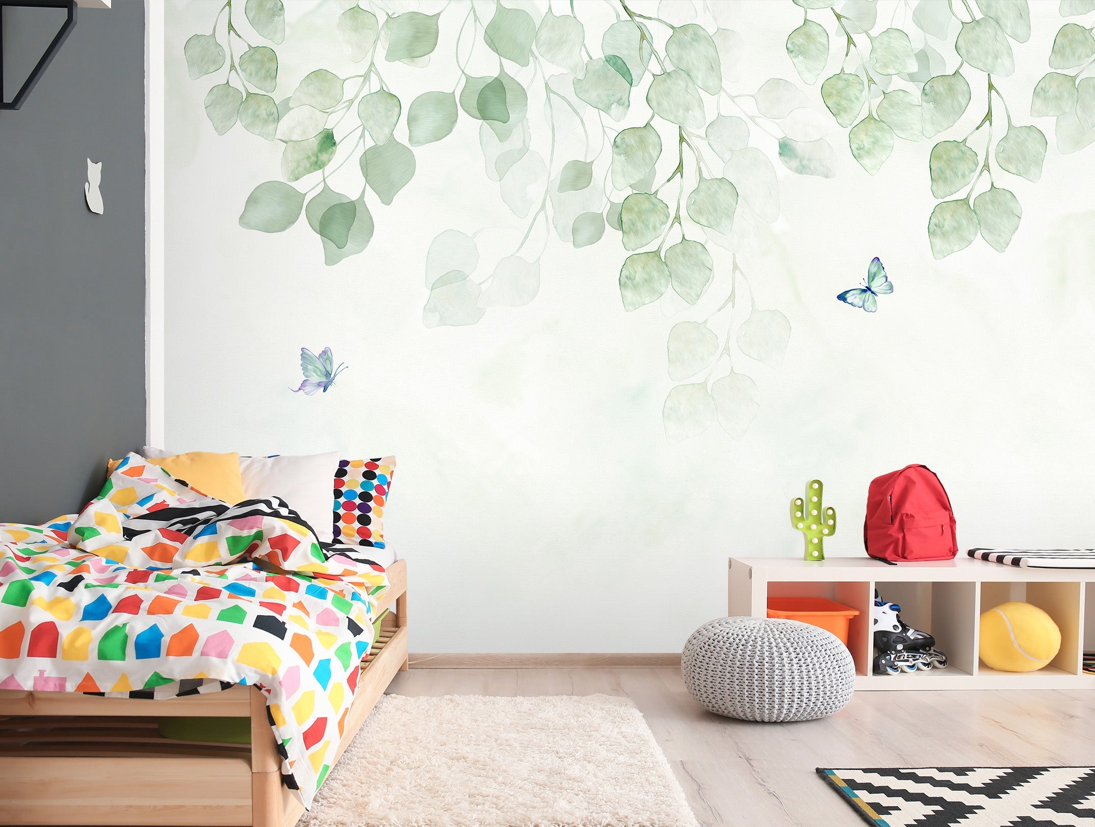 3D Fresh Leaves Rural 007 Wall Murals