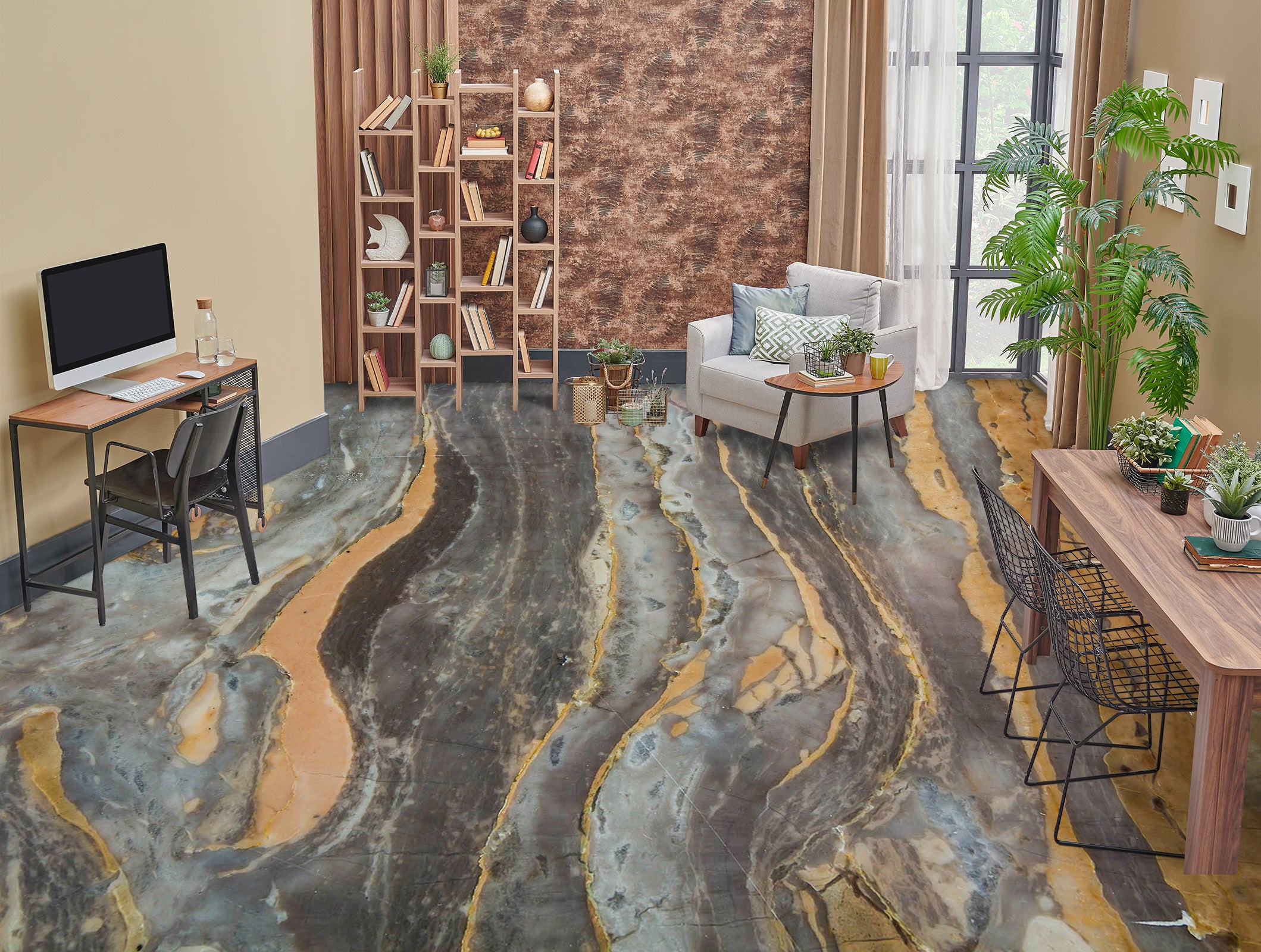 3D Geological Texture 919 Floor Mural  Wallpaper Murals Rug & Mat Print Epoxy waterproof bath floor