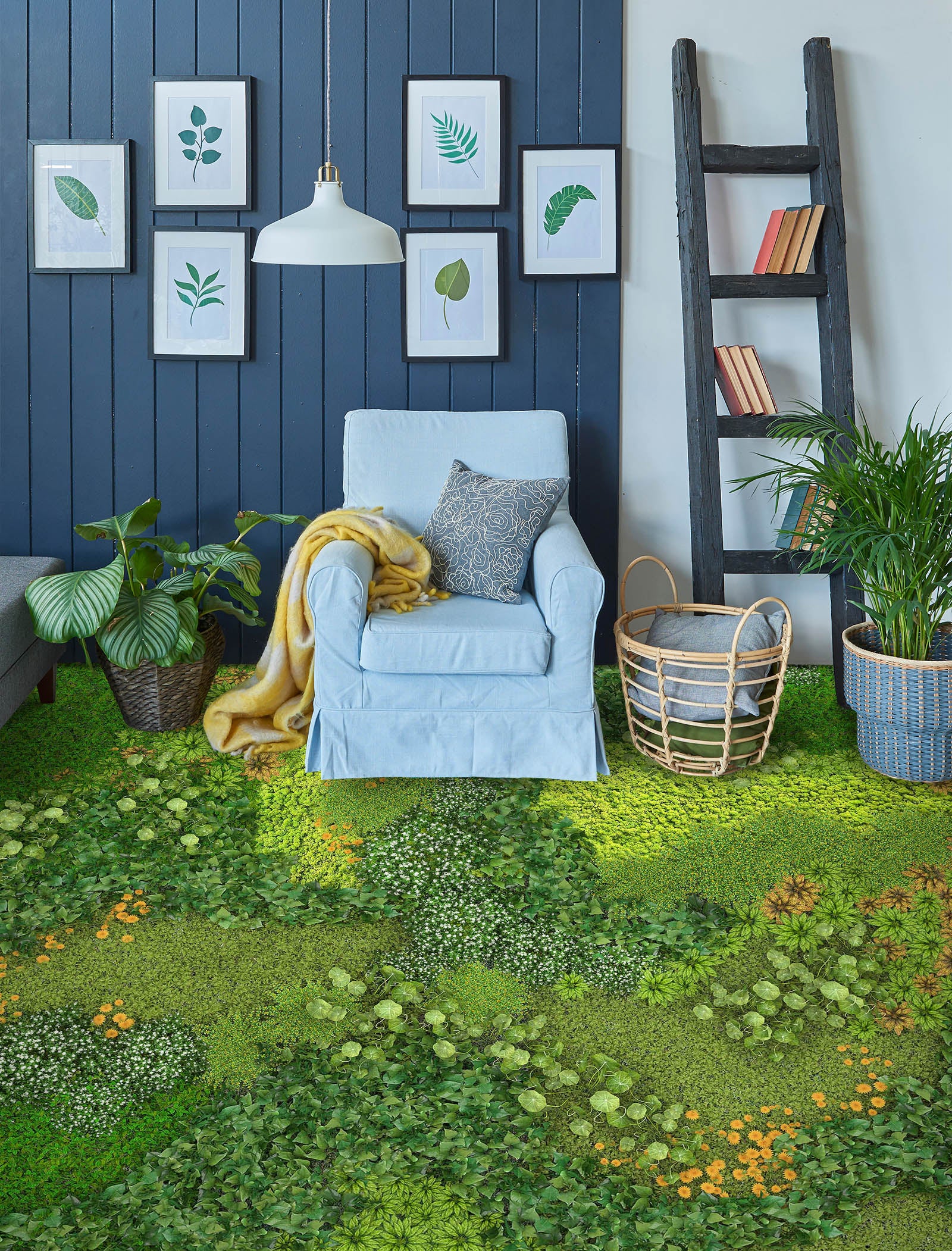 3D Fresh Green Grass 078 Floor Mural  Wallpaper Murals Rug & Mat Print Epoxy waterproof bath floor