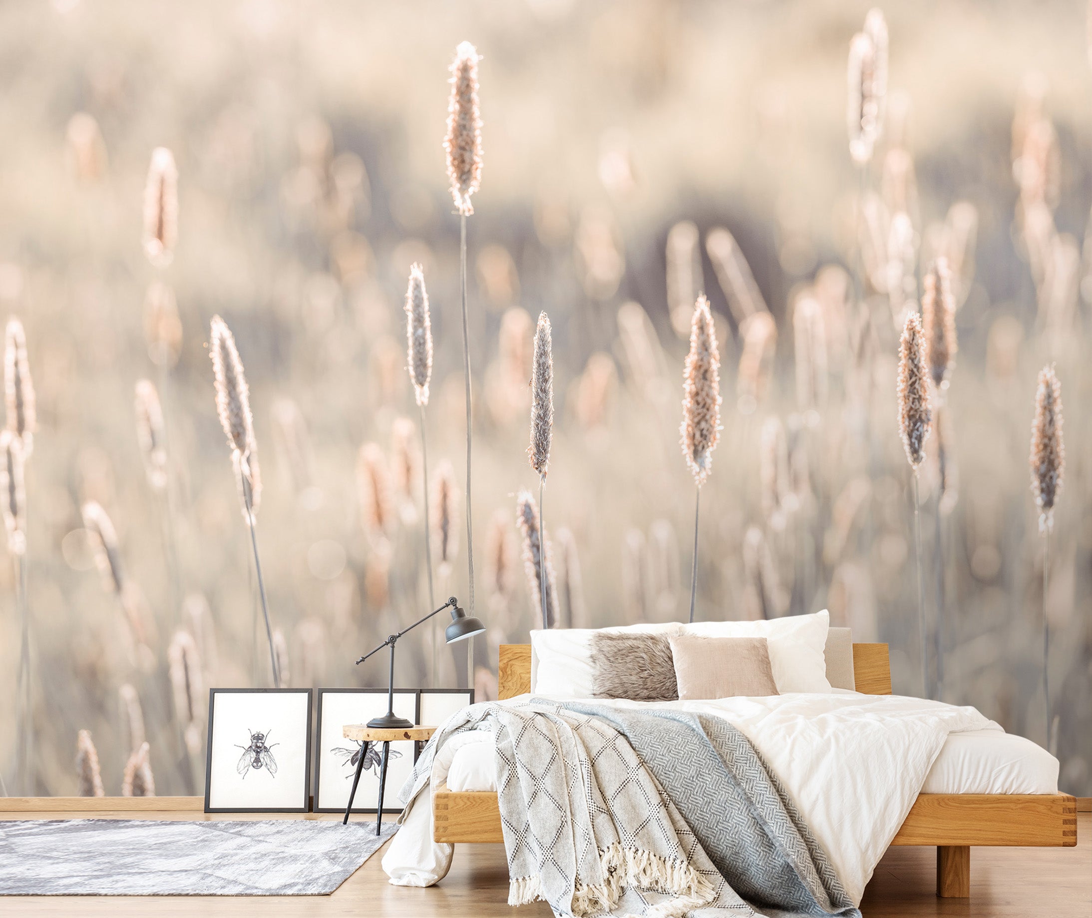 3D Gray Grass 6135 Assaf Frank Wall Mural Wall Murals